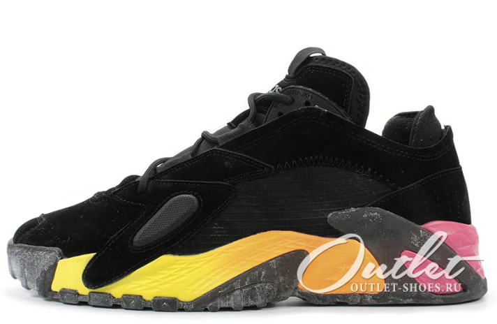 Кроссовки Adidas Streetball Black Solar Yellow Shock Pink EF1906 черные