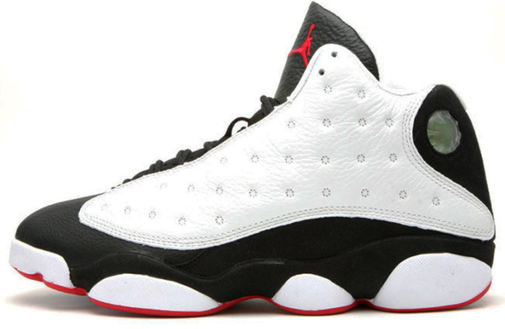 Кроссовки Nike Air Jordan 13 (XIII) He Got Game White Black 414571-104 белые, кожаные