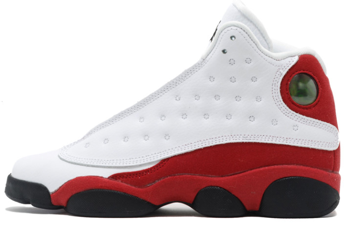 Кроссовки Nike Air Jordan 13 (XIII) Chicago Team Red White 414571-122 белые, кожаные