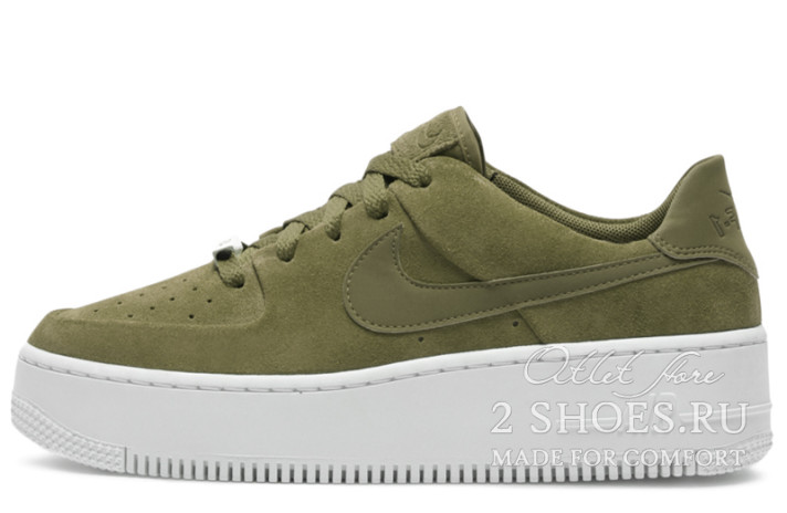 Кроссовки Nike Air Force 1 Low Sage Trooper Phantom AR5339-200 зеленые