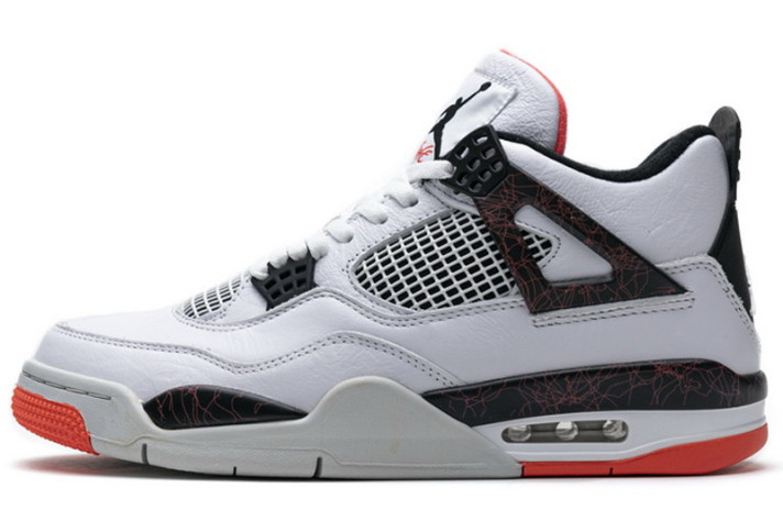 Кроссовки Nike Air Jordan 4 (IV) Flight Nostalgia Pale Citron 308497-116 белые, кожаные