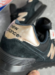 Кроссовки New Balance 574 Black bronze живое фото 4