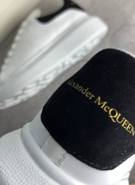 Кроссовки Alexander McQueen White Black живое фото 4