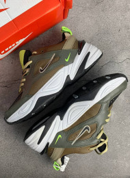 Кроссовки Nike M2K Tekno Medium Olive Black Yukon Brown живое фото 1