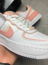 Кроссовки Nike Air Force 1 Low Shadow Washed Coral White Pink Quartz живое фото 3