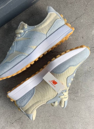 Кроссовки New Balance WS327UND Un-Dyed Blue живое фото 1