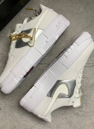 Кроссовки Nike Air Force 1 Pixel Summit White живое фото 1